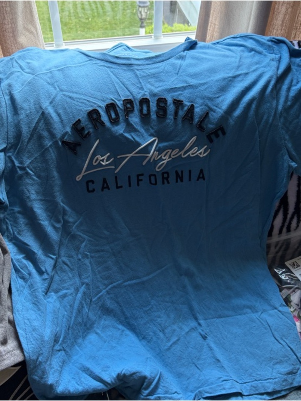 Aeropostale Light Blue Los Angeles California Graphic Tee
